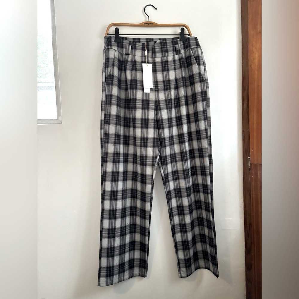 NWT BELLE POQUE | Women’s Checkered trouser | XL - Picture 1 of 10